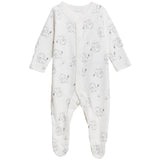 M&S 3 Pack Lion Sleepsuits Silver Grey 0-3 Years GOODS M&S   