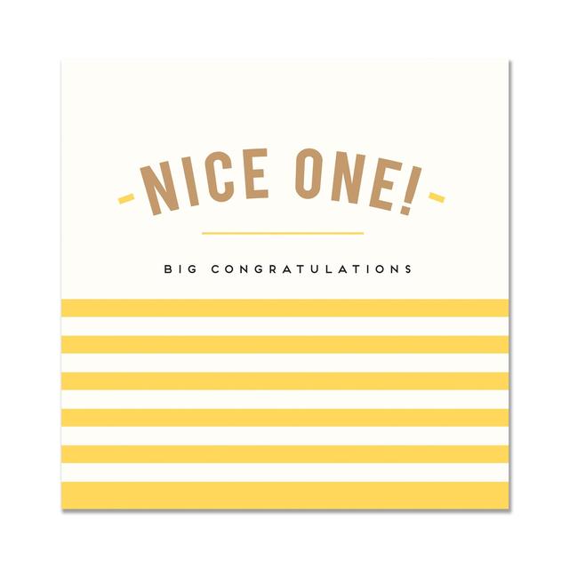 Alice Scott Nice One Congratulations Card GOODS M&S   