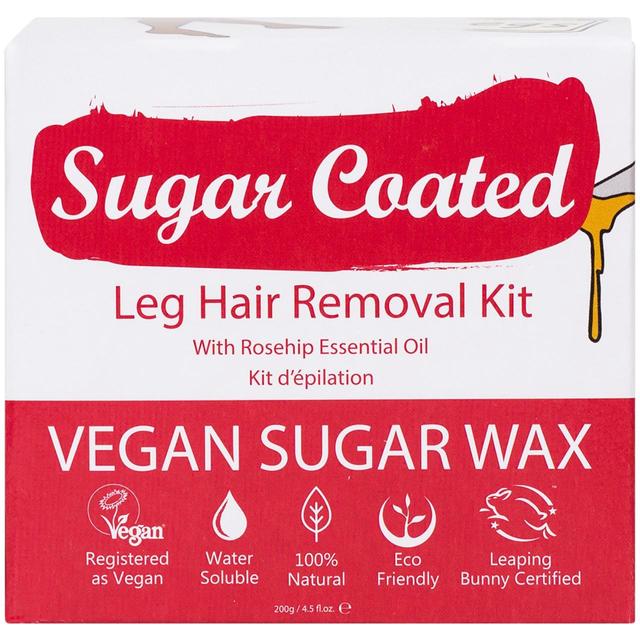 Sugar Coated Leg Hair Removal Kit With Rosehip   200ml