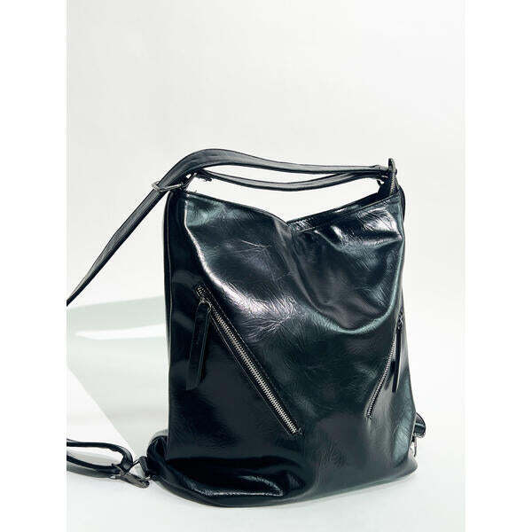 SVNX 2-in-1 black shoulder bag backpack 34x36x16cm (British brand)