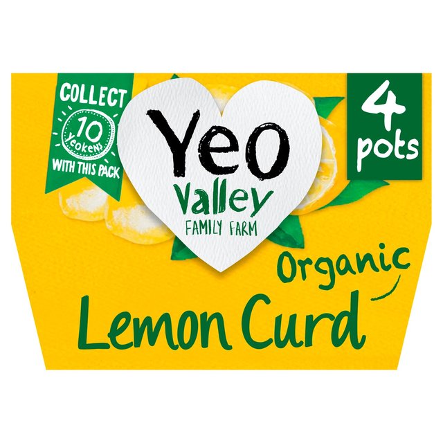 Yeo Valley Organic Lemon Curd Yoghurt   4 x 110g