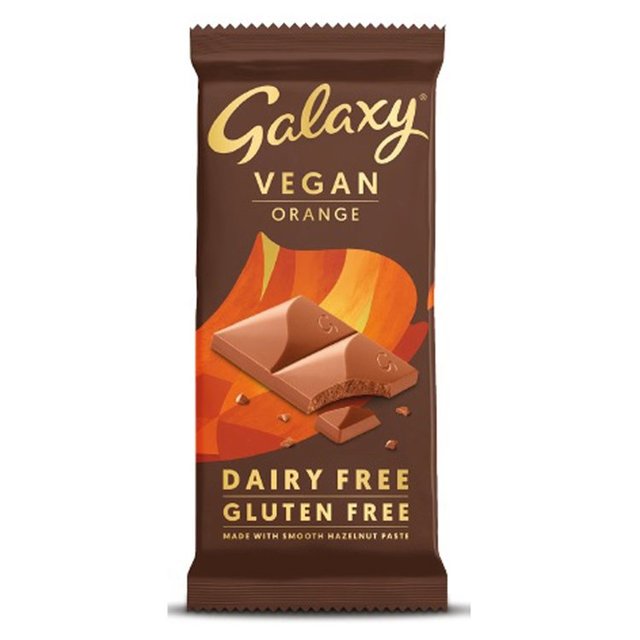 Galaxy Vegan Dairy Free Smooth Orange Chocolate   100g