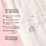 &SISTERS by Mooncup Organic Cotton Light Pads with Wings   10 per pack GOODS M&S   