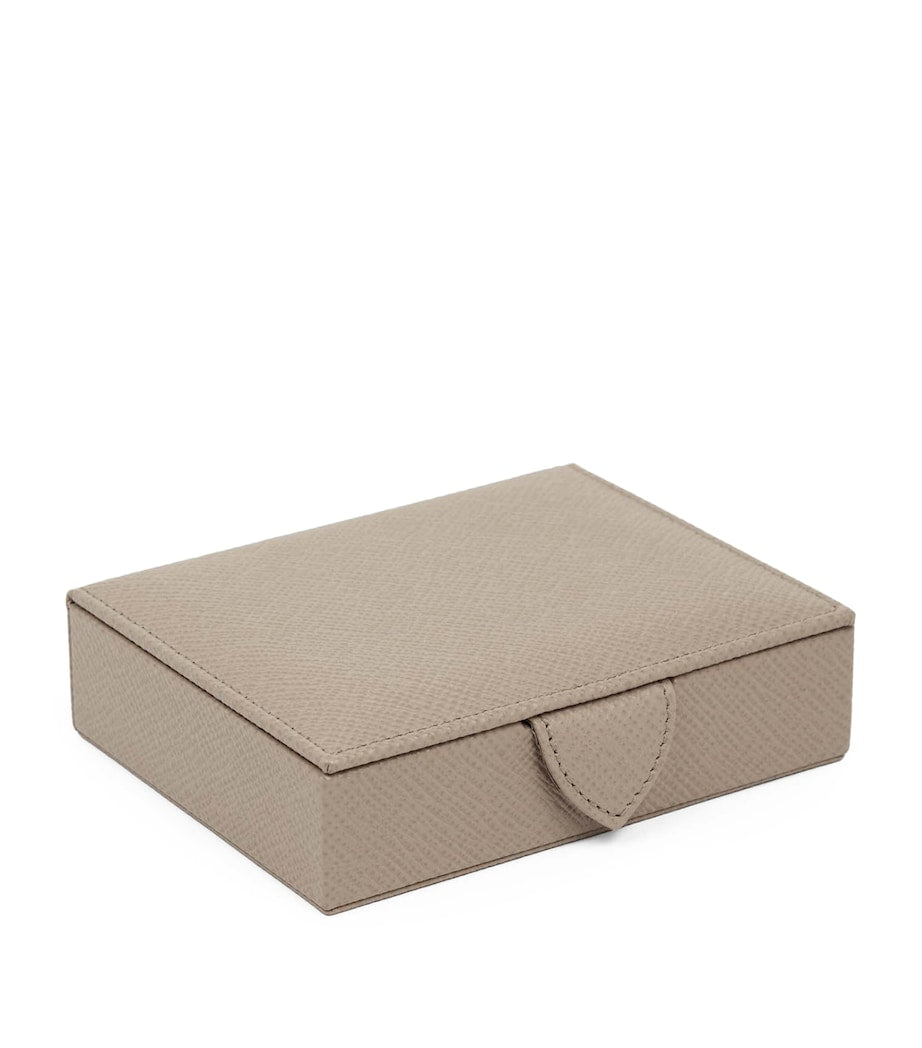 Smythson Small Panama Leather Jewellery Box (British brand)
