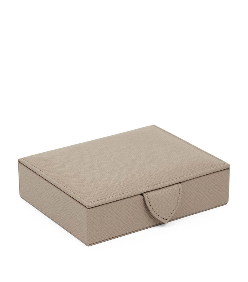 Smythson Small Panama Leather Jewellery Box (British brand)