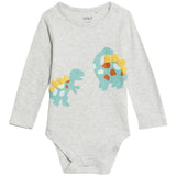 M&S 3 Pack Pure Cotton Dinosaur Bodysuits 0-3 Years GOODS M&S   