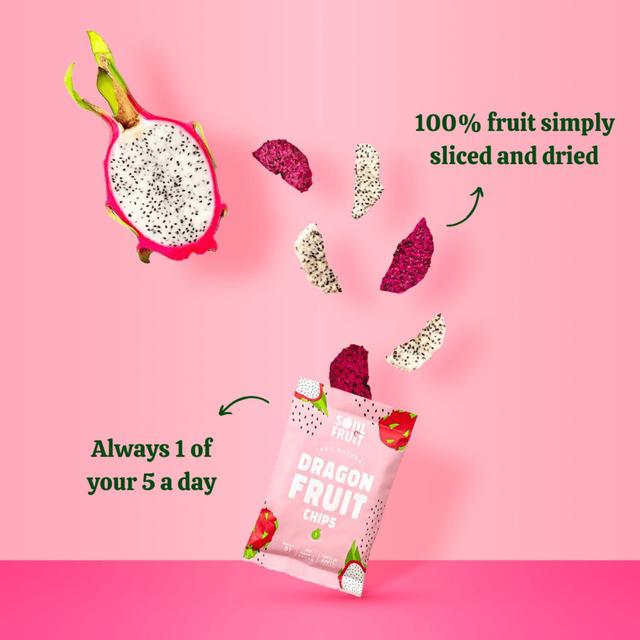 Soul Fruit Freeze Dried Dragon Fruit Crisps   20g