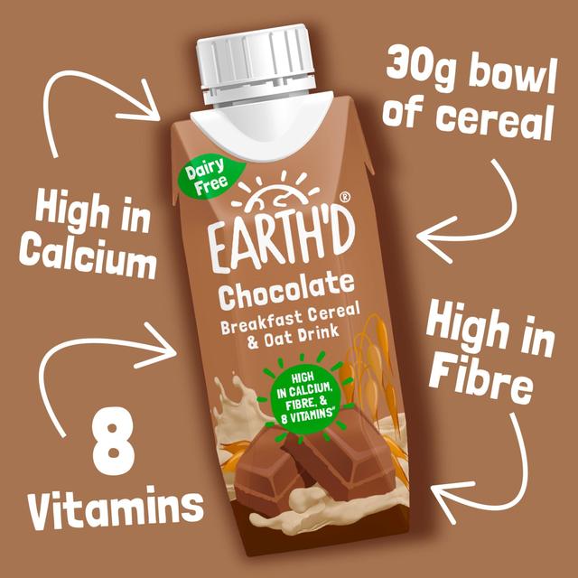 Earth'd Breakfast Cereal & Oat Shake - Chocolate   250ml GOODS M&S   