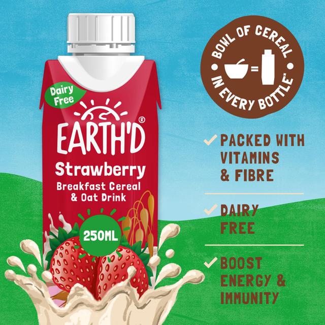 Earth'd Breakfast Cereal & Oat Shake - Strawberry   250ml GOODS M&S   