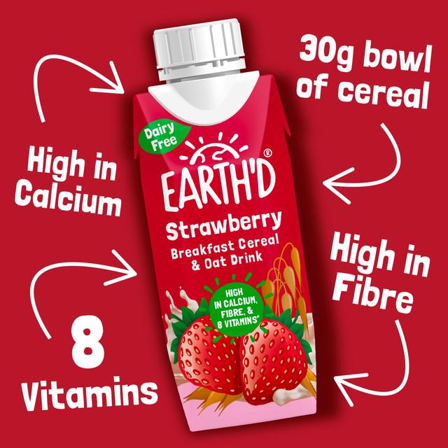 Earth'd Breakfast Cereal & Oat Shake - Strawberry   250ml GOODS M&S   