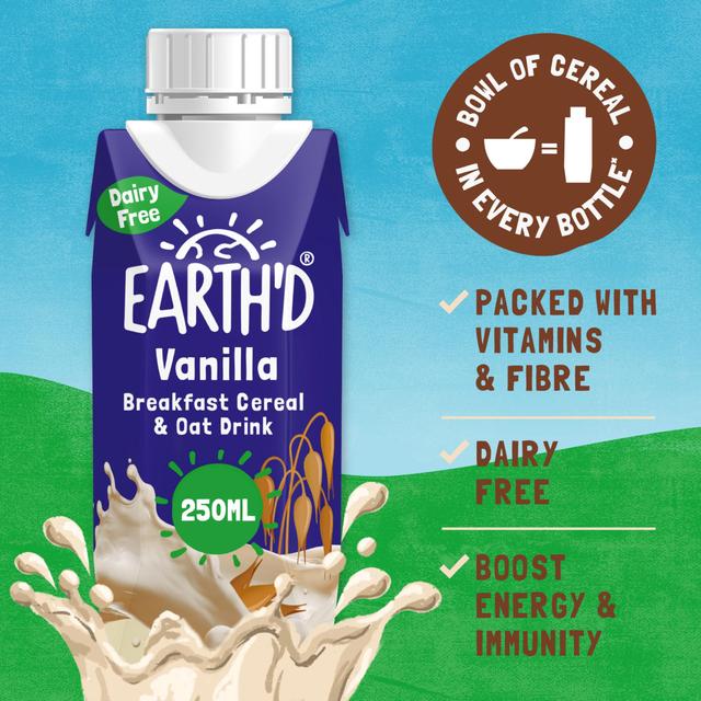 Earth'd Breakfast Cereal & Oat Shake - Vanilla   250ml GOODS M&S   