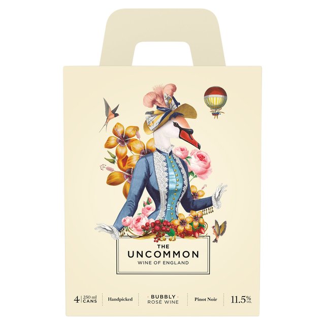 The Uncommon English Bubbly Rose Multipack   4 x 250ml GOODS M&S   