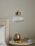 Clear Lexington Easy Fit lamp shade, imported from the UK