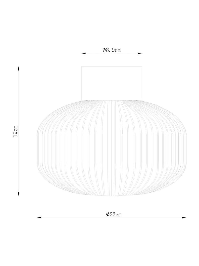 Clear Lexington Easy Fit lamp shade, imported from the UK