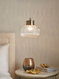 Clear Lexington Easy Fit lamp shade, imported from the UK
