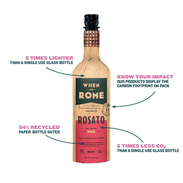 When in Rome Rose Wine Pale Rosato Eco bottle   75cl