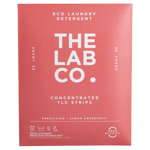 The Lab Co. Laundry Detergent Sheets Non Bio Energising Scent 32 Loads   32 per pack GOODS M&S   