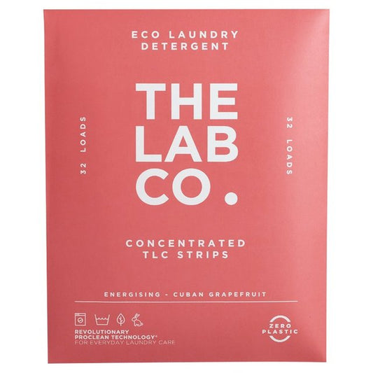 The Lab Co. Laundry Detergent Sheets Non Bio Energising Scent 32 Loads   32 per pack