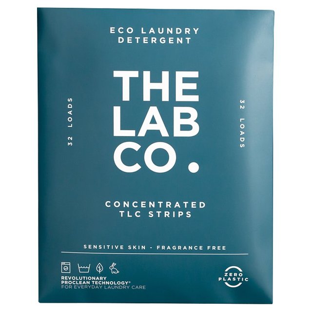 The Lab Co. Laundry Detergent Sheets Non Bio Fragrance Free 32 Loads   32 per pack GOODS M&S   