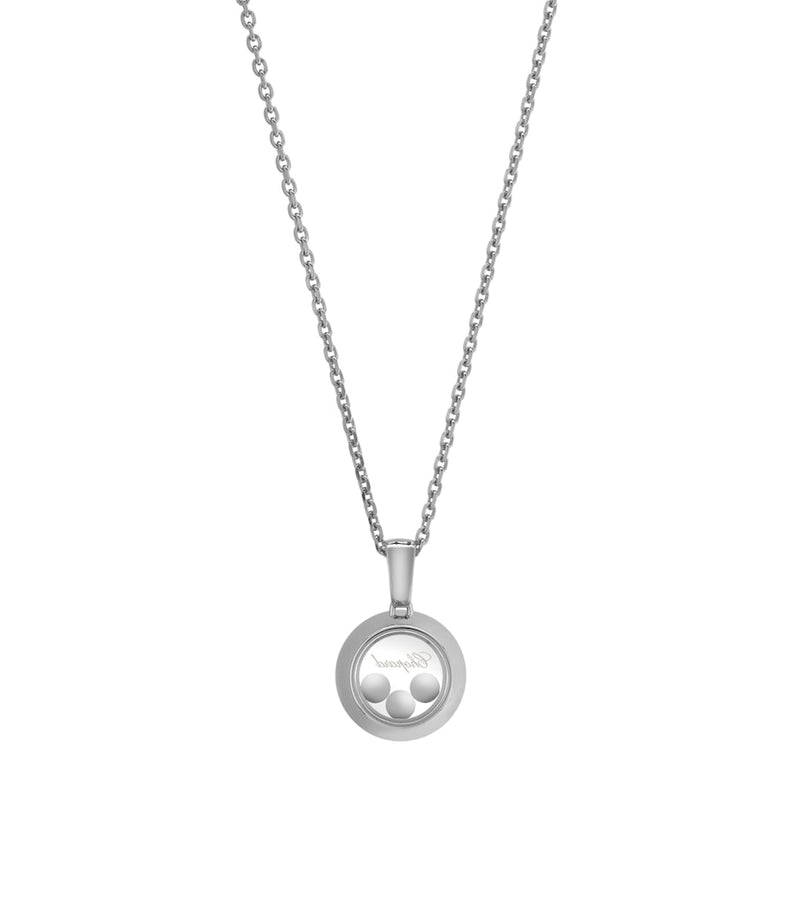Chopard white gold Happy Diamonds pendant necklace (British brand)