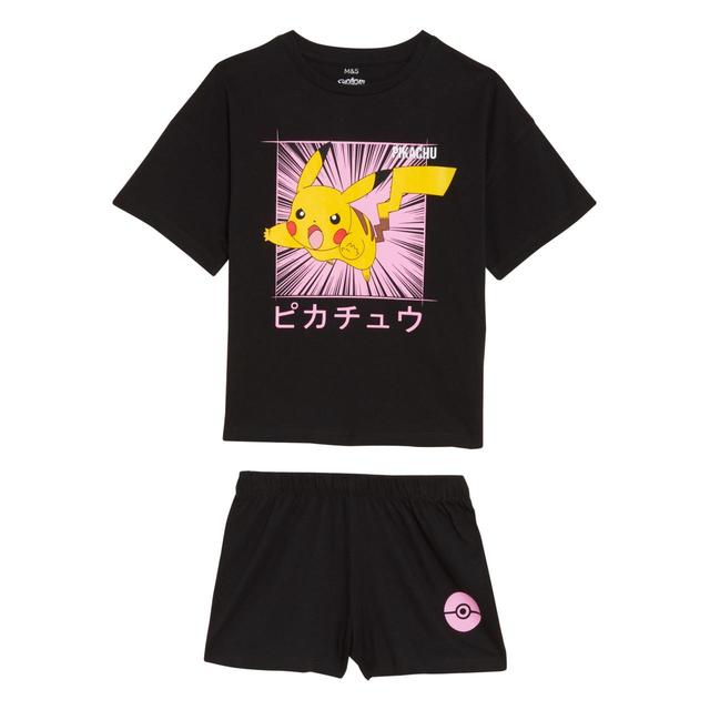 M&S Jersey Pokemon Shorties 7-12 Years