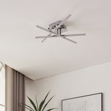Eglo Lasana LED ceiling light chrome finish, UK version