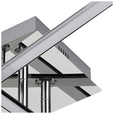 Eglo Lasana LED ceiling light chrome finish, UK version