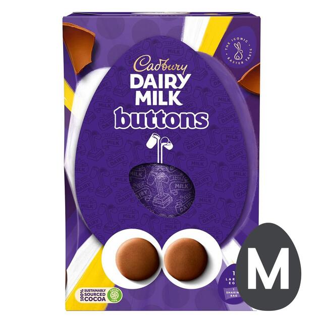 Cadbury Dairy Milk Chocolate Buttons Easter Egg   195g