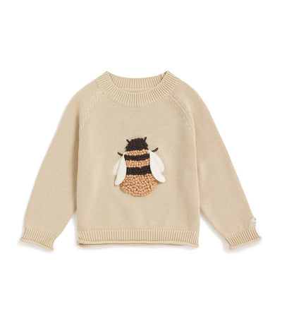 Harrods Donsje Organic Cotton Bee Valenthe Sweater for Toddlers (6 Months-3 Years)- Achetez en ligne chez McGrocer