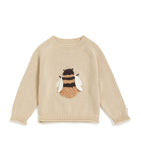 Donsje Organic Cotton Bee Valenthe toddler sweater for ages 6 months to 3 years - British product