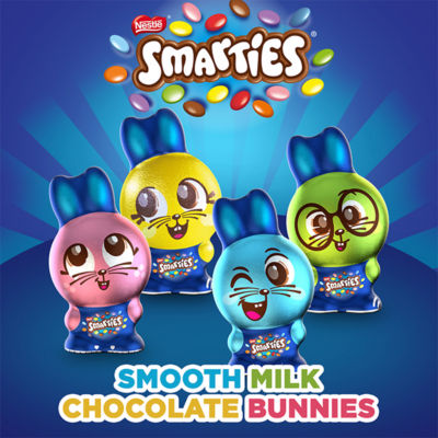 Smarties milk chocolate bunny hollow figure with mini Smarties 94g - British product