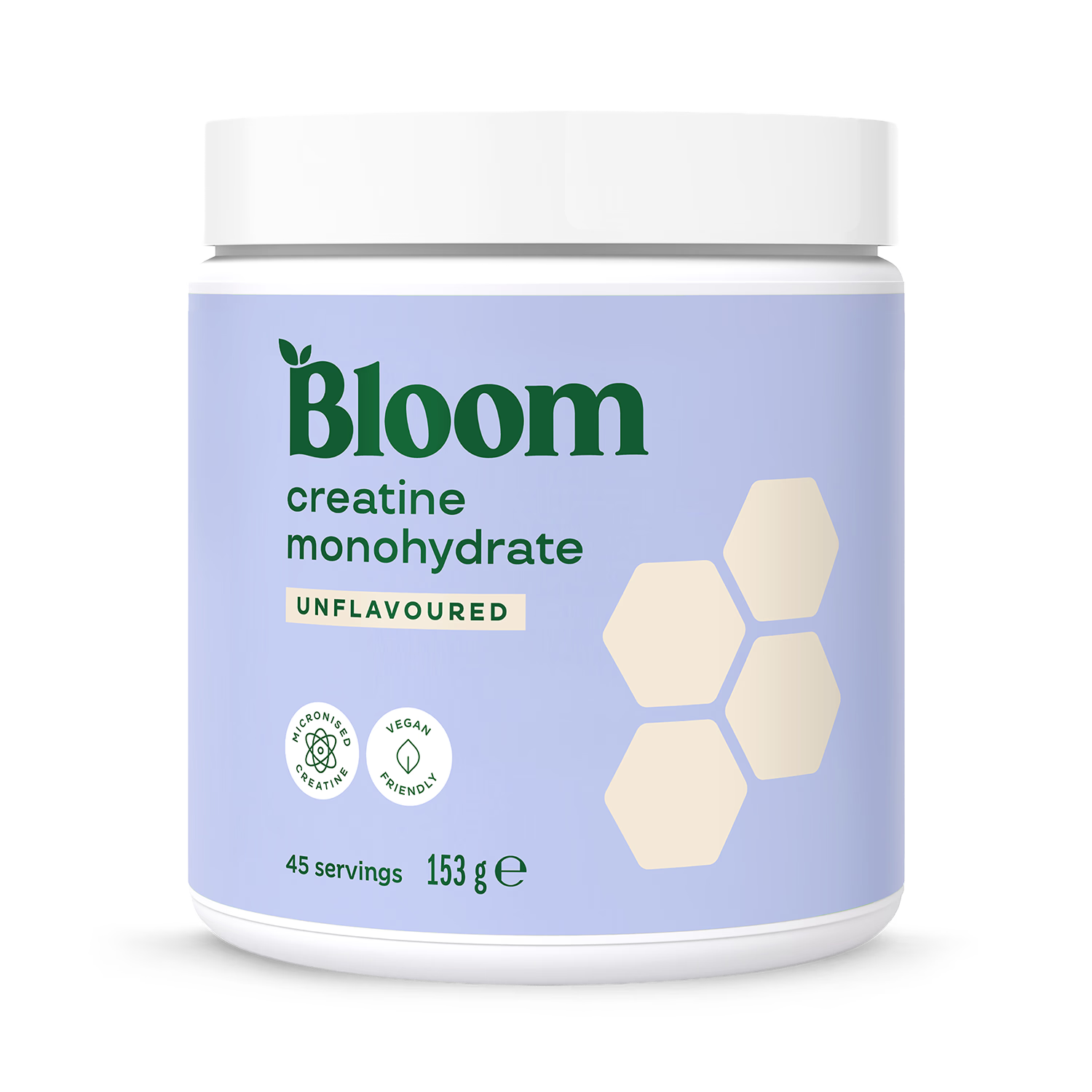 Bloom creatine unflavoured powder 153g (British brand)