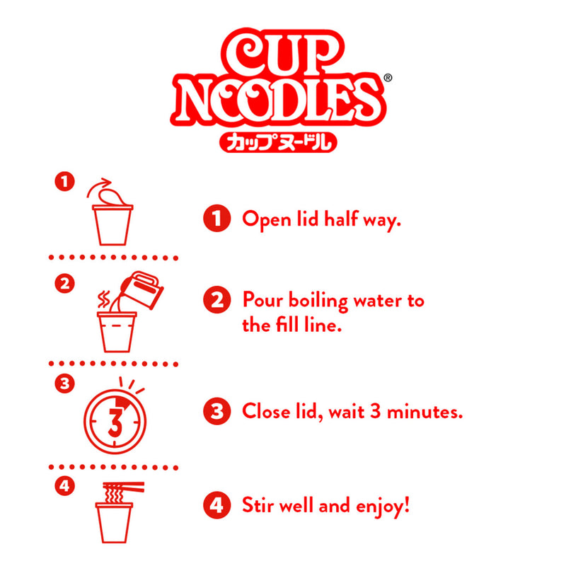 Nissin Cup Noodles Spicy Hot Chilli 66g, imported from the UK