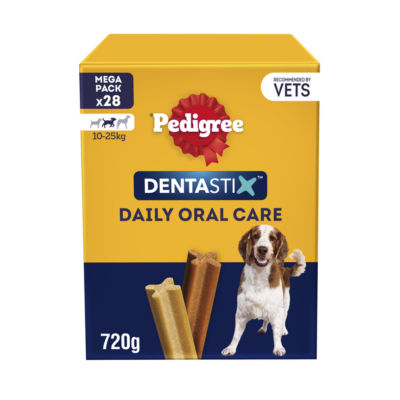 Pedigree Dentastix Daily Dental Chews Medium Dog Treat 28 Sticks