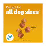 Pedigree chicken and duck chewy dog treats 130g, imported from the UK