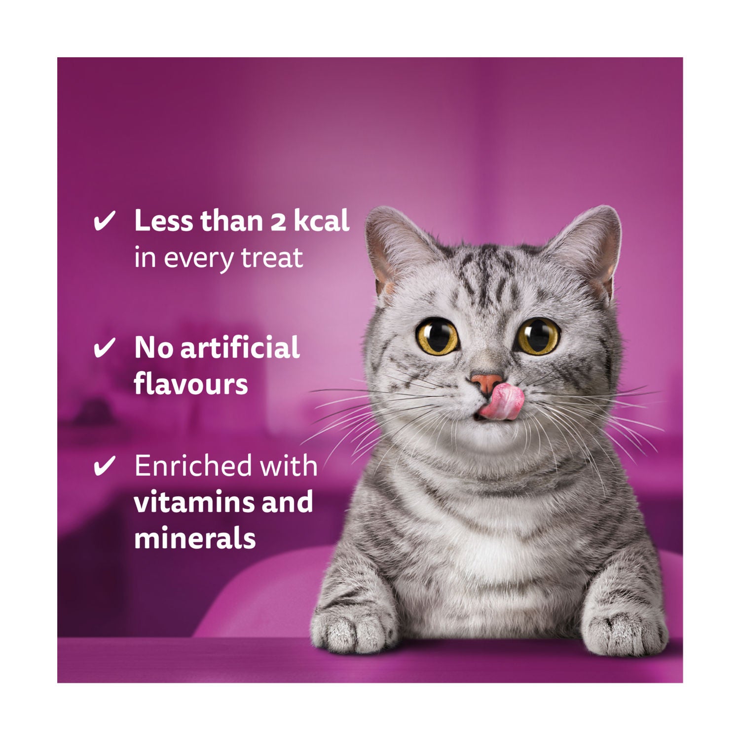 Whiskas cat treats with chicken and cheese 180g (British brand)