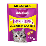 Whiskas Temptations Adult Cat Treats with Chicken & Cheese GOODS ASDA   