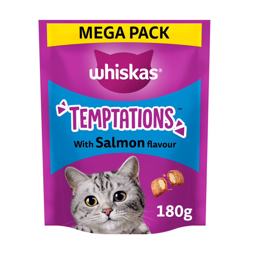 Whiskas Temptations Adult Cat Treats with Salmon Flavour