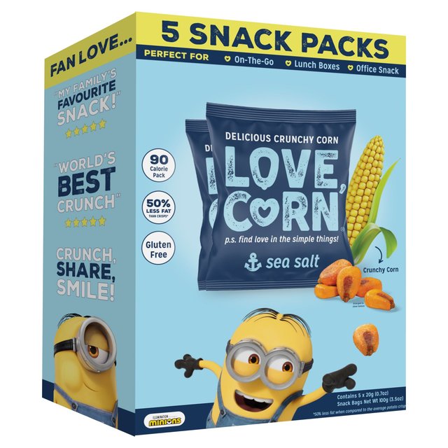 LOVE CORN Sea Salt Multipack   5 x 20g