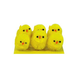 Yellow Chicks Easter Decorations   6 per pack