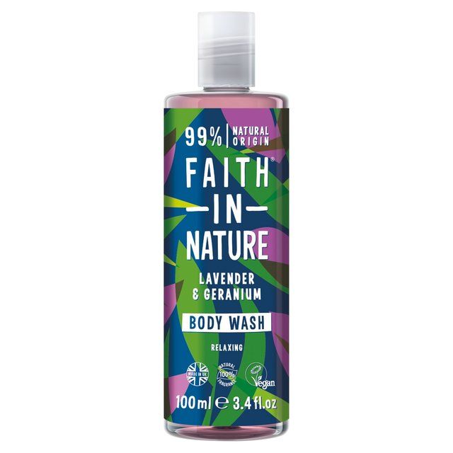 Faith In Nature Body Wash - Lavender & Geranium   100ml GOODS M&S   