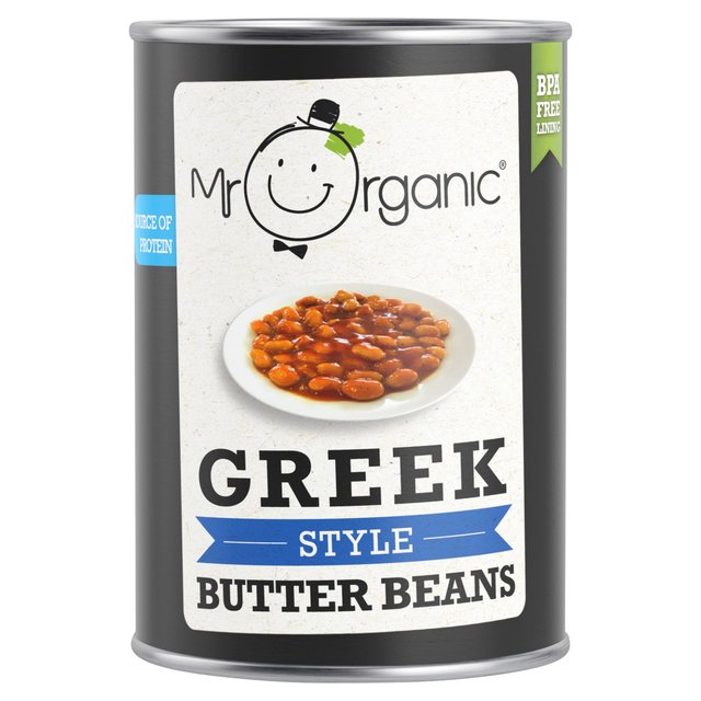 Mr Organic Greek Style Butter Beans   400g