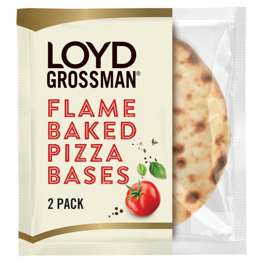 Loyd Grossman 2 Flame Baked Pizza Bases GOODS ASDA   