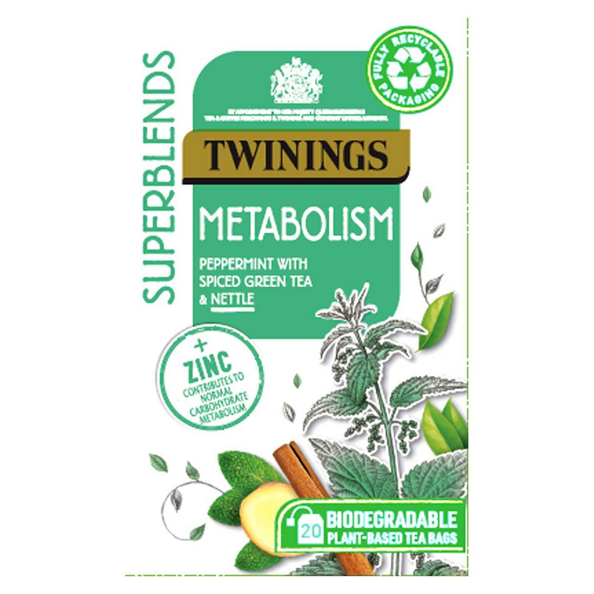 Twinings Superblends Metabolism Tea Bags 20s GOODS Boots   