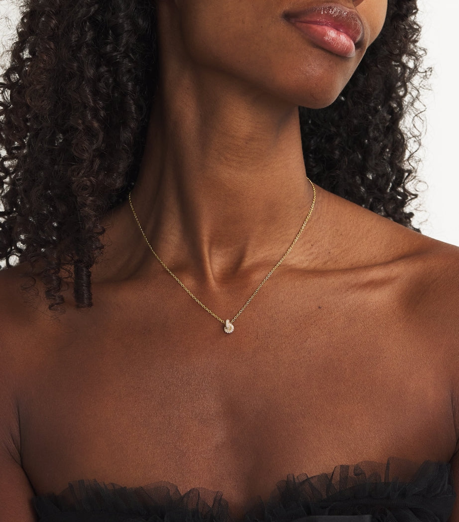 Engelbert Yellow Gold and Pavé Diamond Legacy Knot Necklace - British product