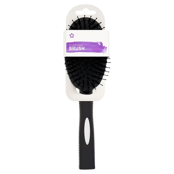 Superdrug cushion bristle hair brush (British brand)