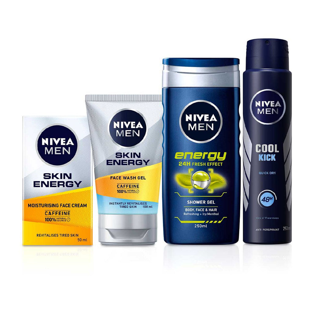 NIVEA MEN Skin Energy Anti-Fatigue Grooming Bundle