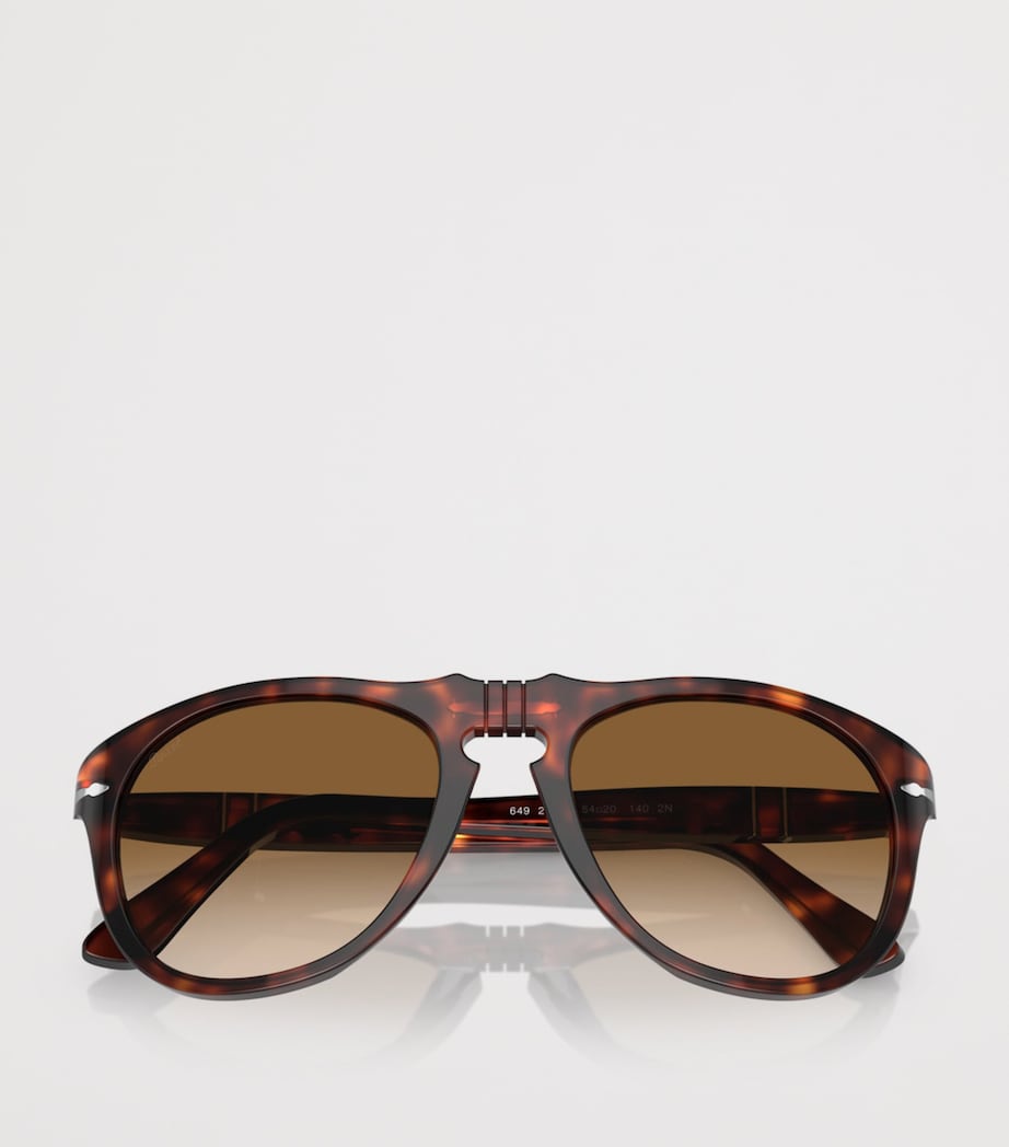 Persol Original Pilot sunglasses with tortoiseshell acetate finish (British brand)
