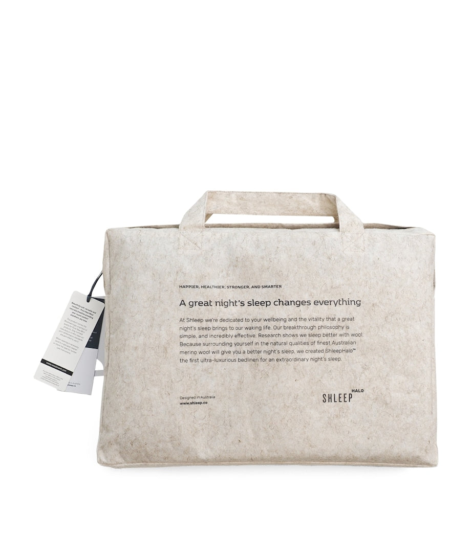 SHLEEP Merino Jersey Super King Duvet Cover (British brand)