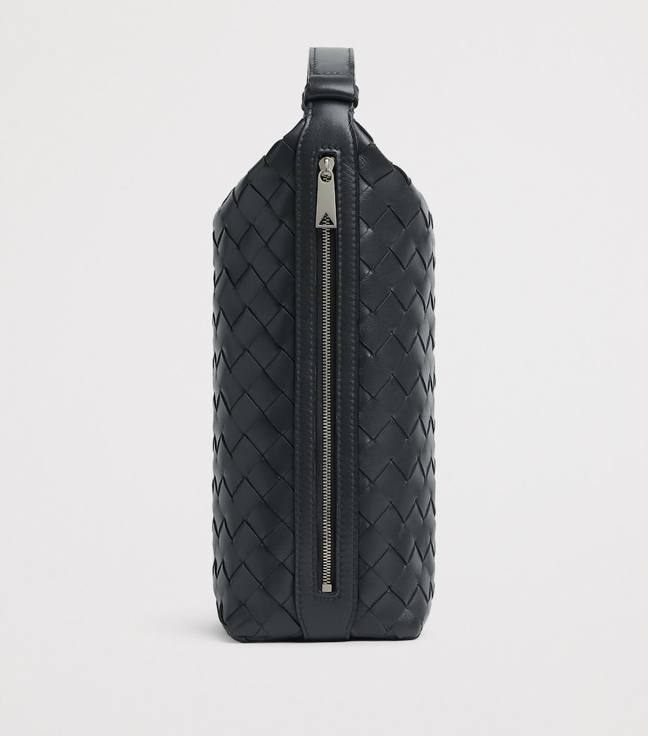 Bottega Veneta Intrecciato Wallace leather pouch, imported from the UK